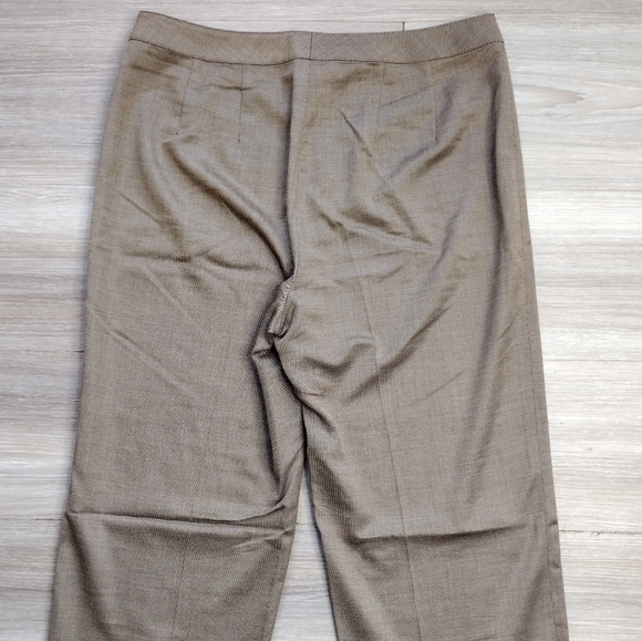 St. John Wool Blend High Rise Trouser Pants - Picture 4 of 10
